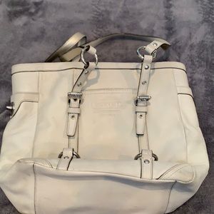 Off white Coach bucket purse